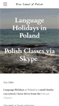 Mobile Screenshot of learn-polish.pl